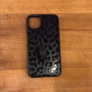 New Black Leopard loopy Phone Case